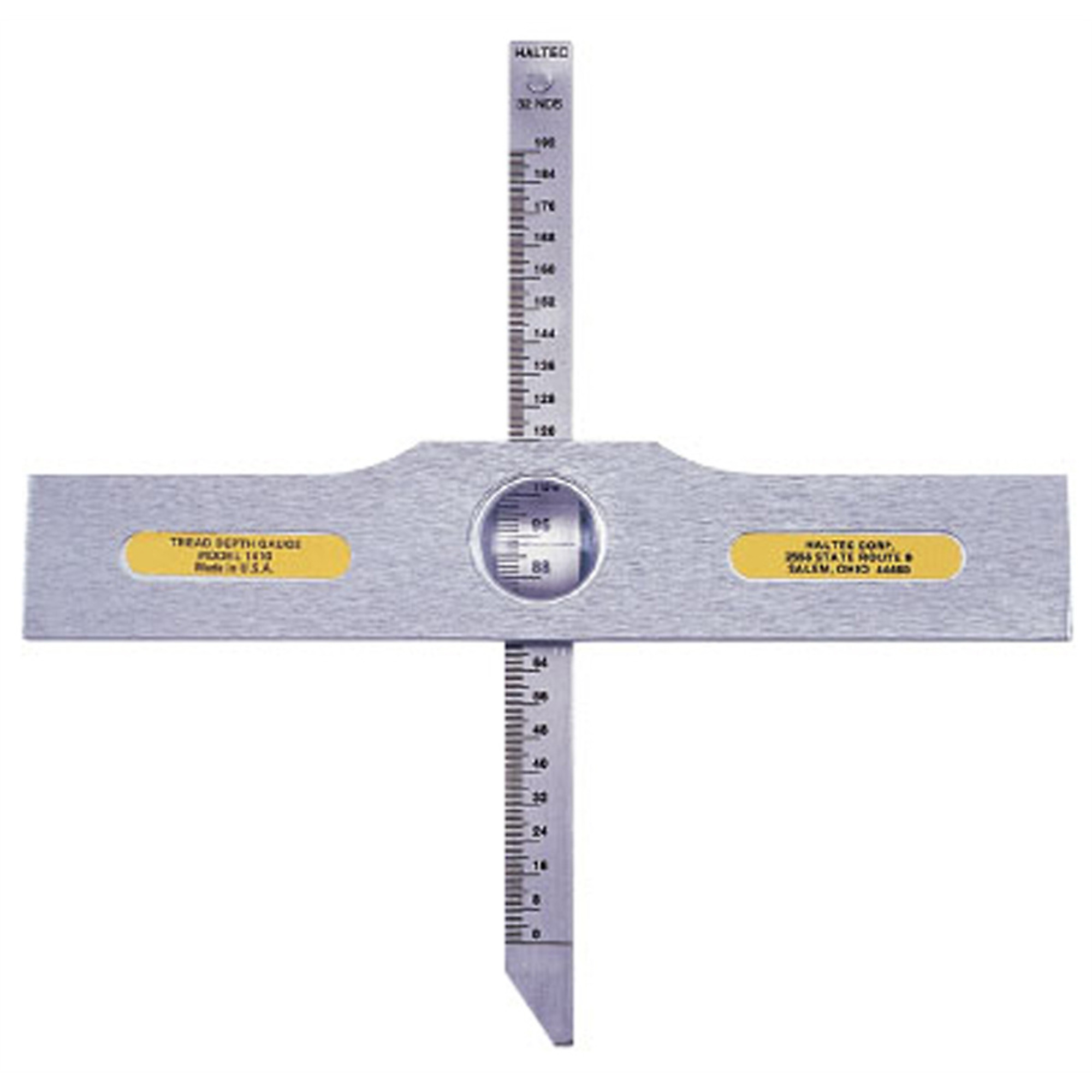 Haltec OTR Tread Depth Gauge — 6in. Measurement, 7in. Length, Includes Carrying Pouch, Model# HALN-1410